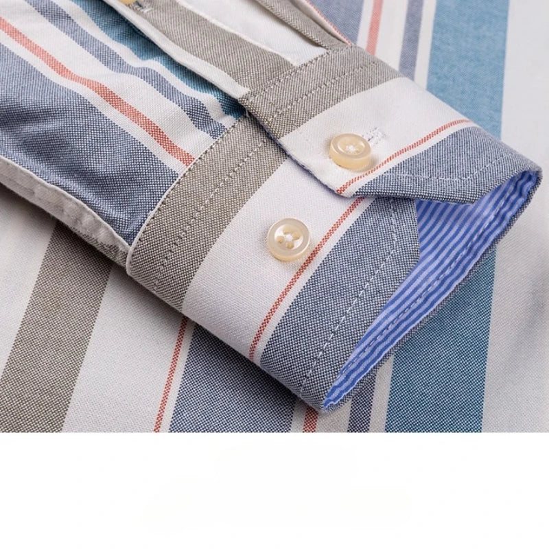 7XL Big Tall Hot Sale Oxford 100% Cotton Men's Shirt Long Sleeve Plus Size Business Casual Durable Work Shirt Men Long Sleeve